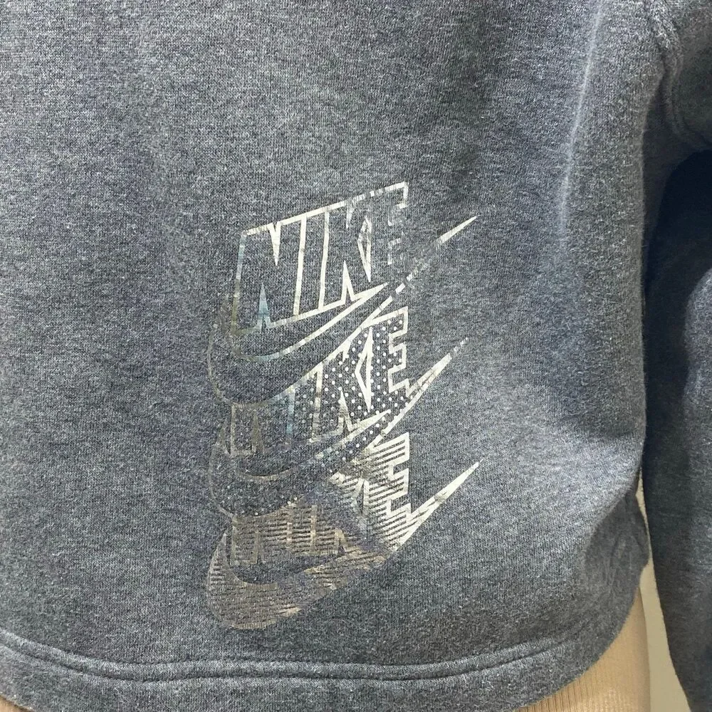 Nike Women's Cropped Quarter Zip Pullover Size Medium - Picture 6 of 8